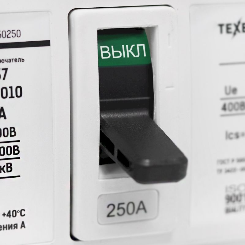 Автоматический выключатель ВА52-37 NM6-340010 250А Texenergo Автоматический выключатель ВА52-37 NM6-340010 250А Texenergo