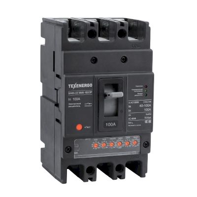 Автоматический выключатель ВА69-33 NM8-160/3P 100А (40А-100А) 50/35кА с электронным расцепителем