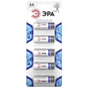 Батарейки ЭРА LR6-5BL Strip SUPER Alkaline (60/600/16800) Батарейки ЭРА LR6-5BL Strip SUPER Alkaline (60/600/16800)
