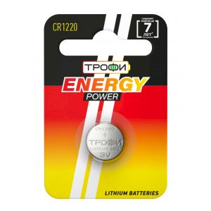Батарейки Трофи CR1220-1BL ENERGY POWER Lithium (10/240/34560)