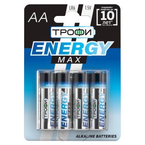Батарейки Трофи LR6-4BL ENERGY MAX Alkaline (40/640/20480)