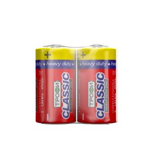 Батарейки Трофи R14-2S CLASSIC HEAVY DUTY Zinc (12/600/9600)