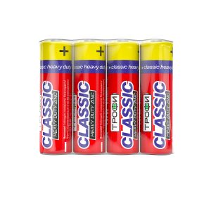 Батарейки Трофи R6-4S CLASSIC HEAVY DUTY Zinc (60/1200/28800) Батарейки Трофи R6-4S CLASSIC HEAVY DUTY Zinc (60/1200/28800)
