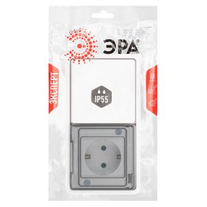 Блок розетка с выключателем ЭРА Эксперт 11-7521-01 IP55, 16A(10AX)-250В, СУ, белый Блок розетка с выключателем ЭРА Эксперт 11-7521-01 IP55, 16A(10AX)-250В, СУ, белый