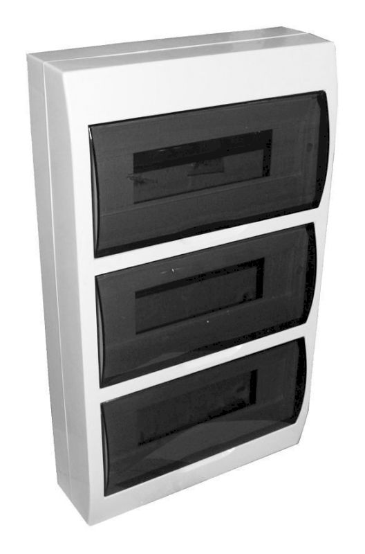 Бокс ЩРН-П-36  навесной, прозр. черн.дверь  IP40