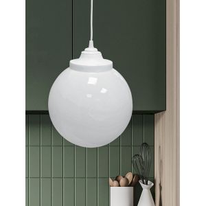 Cветильник потолочный ЭРА НСБ 01-60-251 шар опаловый подвесной на шнуре IP44 Е27 max 60 Вт d250mm Cветильник потолочный ЭРА НСБ 01-60-251 шар опаловый подвесной на шнуре IP44 Е27 max 60 Вт d250mm