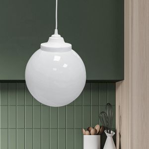 Cветильник потолочный ЭРА НСБ 01-60-251 шар опаловый подвесной на шнуре IP44 Е27 max 60 Вт d250mm Cветильник потолочный ЭРА НСБ 01-60-251 шар опаловый подвесной на шнуре IP44 Е27 max 60 Вт d250mm