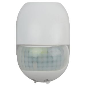 Датчик движения ЭРА MD 011 для дома инфракрасный нагрузка 800Вт, угол обзора 180, дальность 12м