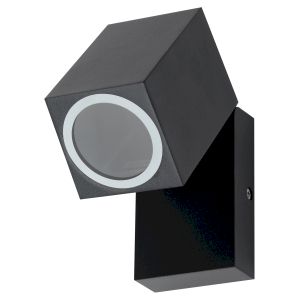 Декоративная подсветка ЭРА WL37 BK MR16/GU10, черный, для интерьера, фасадов зданий