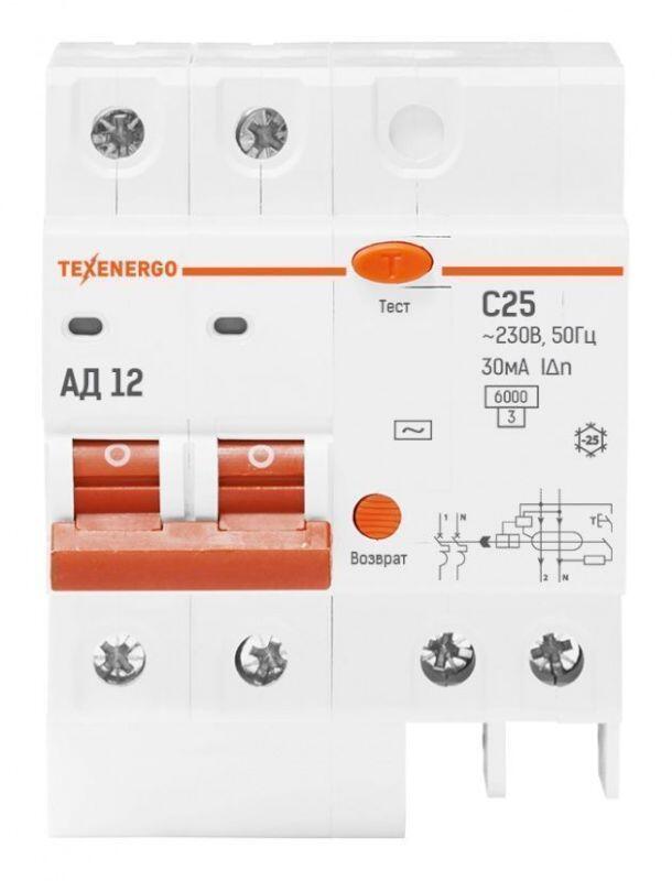 Дифф. автомат АД 12 25А/30мА Дифф. автомат АД 12 25А/30мА