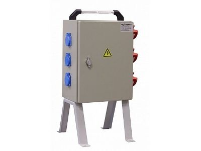 Щит механизации ЩМ- РУСП-   50-3х1П-2х3П-IP54 (ВВ-  50А с 1 УЗО, 3 роз. 1Р+N+РЕ 16А, 2 роз.  3Р+N+PE 16А)