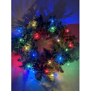 ENIN-2M ЭРА Гирлянда LED Нить 2 м мультиколор, АА, IP20 (120/3840)