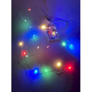 ENIN-2M ЭРА Гирлянда LED Нить 2 м мультиколор, АА, IP20 (120/3840)