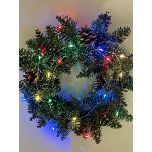 ENIN-2M ЭРА Гирлянда LED Нить 2 м мультиколор, АА, IP20 (120/3840)