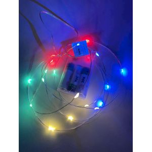 ENIN-2M ЭРА Гирлянда LED Нить 2 м мультиколор, АА, IP20 (120/3840)