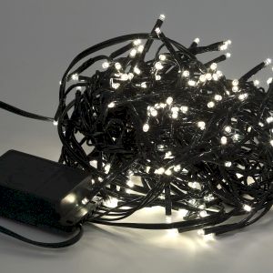 ENIN - GW ЭРА Гирлянда LED Нить Мишура 3,9 м зеленый провод, теплый свет,  220V (24/576)