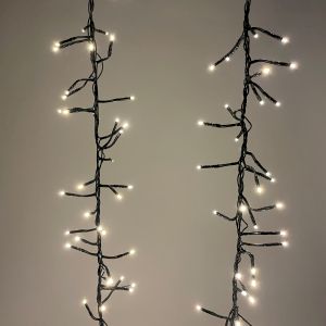 ENIN - GW ЭРА Гирлянда LED Нить Мишура 3,9 м зеленый провод, теплый свет,  220V (24/576)