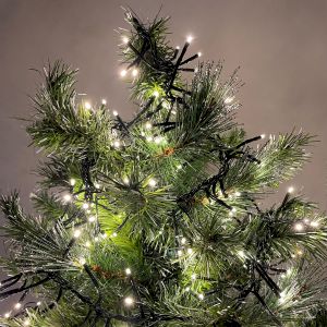 ENIN - GW ЭРА Гирлянда LED Нить Мишура 3,9 м зеленый провод, теплый свет,  220V (24/576)