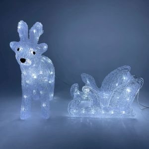 ENIOF - 11 ЭРА Фигура LED Олень с санями, 220V (2/30)