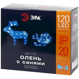 ENIOF - 11 ЭРА Фигура LED Олень с санями, 220V (2/30)