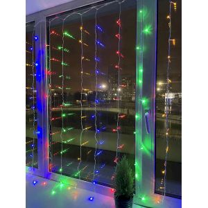 ENIZ-01M ЭРА Гирлянда LED Дождь/Занавес 1,8 м*1,5 м мультиколор 8 режимов, 220V, IP20 (60/720)