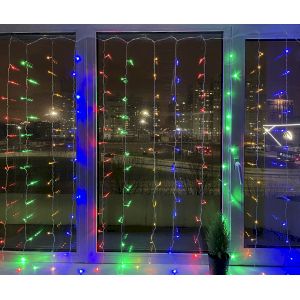 ENIZ-01M ЭРА Гирлянда LED Дождь/Занавес 1,8 м*1,5 м мультиколор 8 режимов, 220V, IP20 (60/720)