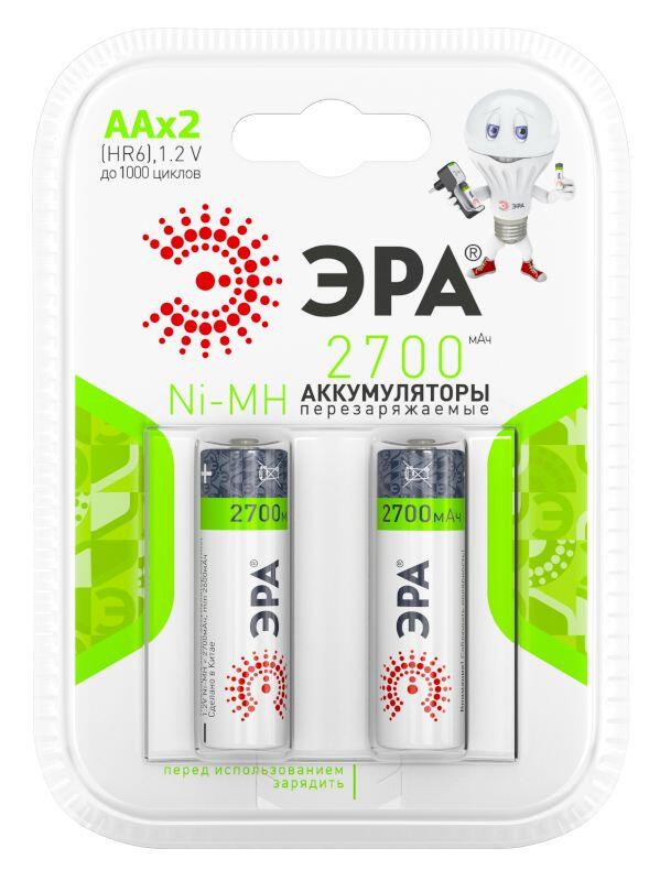 ЭРА HR6-2BL 2700mAh (20/240/6000) ЭРА HR6-2BL 2700mAh (20/240/6000)