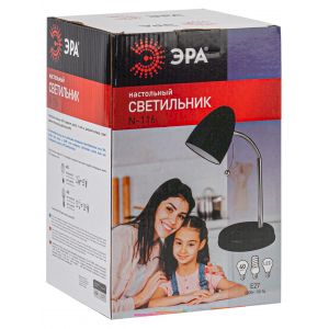 ЭРА наст.светильник N-116-Е27-40W-BK черный (16/96) ЭРА наст.светильник N-116-Е27-40W-BK черный (16/96)