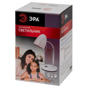 ЭРА наст.светильник N-116-Е27-40W-W белый (16/96) ЭРА наст.светильник N-116-Е27-40W-W белый (16/96)
