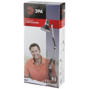 ЭРА наст.светильник N-121-E27-40W-BK черный (18/72)
