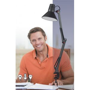 ЭРА наст.светильник N-121-E27-40W-BK черный (18/72)