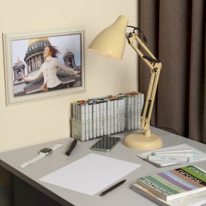 ЭРА наст.светильник N-123-Е27-40W-BG бежевый (12/96) ЭРА наст.светильник N-123-Е27-40W-BG бежевый (12/96)