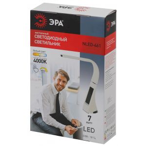 ЭРА наст.светильник NLED-461-7W-BG бежевый (12/180)