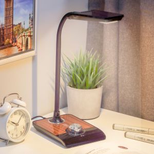 ЭРА наст.светильник NLED-473-10W-BK черный с деревом (6/72) ЭРА наст.светильник NLED-473-10W-BK черный с деревом (6/72)