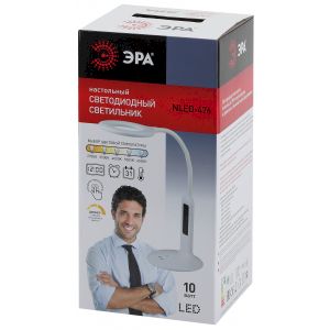 ЭРА наст.светильник NLED-476-10W-W белый (8/72)