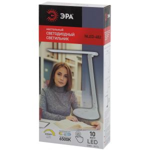 ЭРА наст.светильник NLED-482-10W-W белый (30/180) ЭРА наст.светильник NLED-482-10W-W белый (30/180)