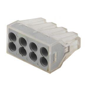 ЭРА NO-222-22 Клемма СМК, серия 108, 8 отверстий, 1.0-2.5мм2 (упак. 50 шт.) (50/2500/45000)
