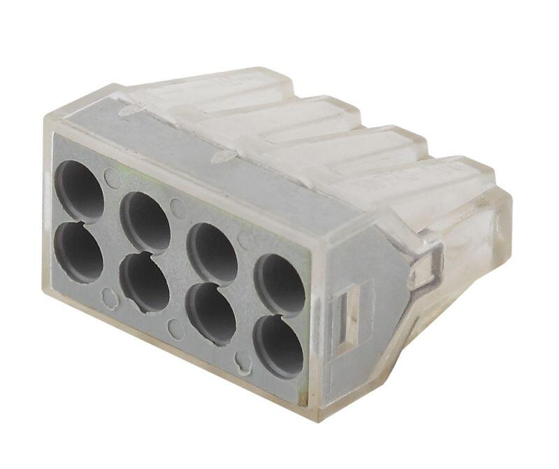 ЭРА NO-222-22  Строительно-монтажная клемма СМК, модель 108, 8 отверстий, 1.0-2.5мм2 (уп.50шт.) (50/