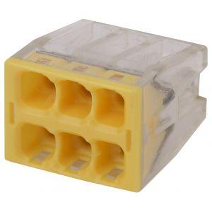 ЭРА NO-224-32 Клемма СМК компактная, серия 206, 6 отверстий, 0,5-2,5 мм2 (упак. 4 шт.) (80/1920/3840