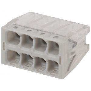 ЭРА NO-224-39 Клемма СМК компактная с пастой, серия 248, 8 отверстий, 0,5-2,5 мм2 (упак. 50 шт.) (50