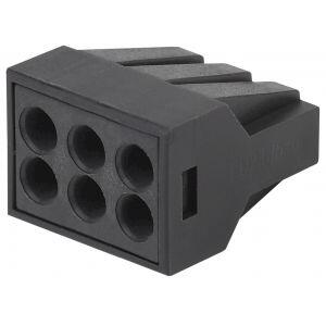 ЭРА NO-224-54 Клемма СМК с пастой, серия 306, 6 отверстий, 0,5-2,5 мм2 (упак. 50 шт.) (50/3000/60000 ЭРА NO-224-54 Клемма СМК с пастой, серия 306, 6 отверстий, 0,5-2,5 мм2 (упак. 50 шт.) (50/3000/60000