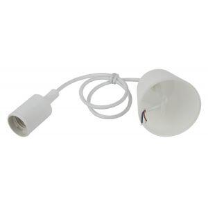 ЭРА Патрон пластиковый Е27 с подвесом, белый (60/720) ЭРА Патрон пластиковый Е27 с подвесом, белый (60/720)