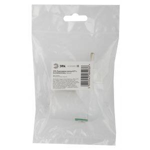 ЭРА Переходник вилка-Е27 с выключателем, белый (20/200/3600)