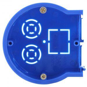 ЭРА Подрозетник концевой UniPost 68х45мм для твердых стен синий IP30 (160/3200)