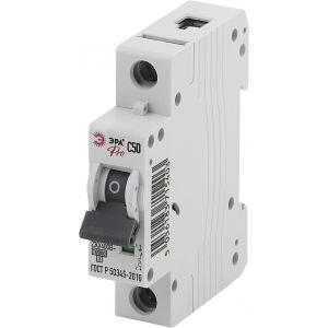 ЭРА Pro Автоматический выключатель NO-901-34 ВА47-100 1P 50А кривая C (12/180/3780) ЭРА Pro Автоматический выключатель NO-901-34 ВА47-100 1P 50А кривая C (12/180/3780)