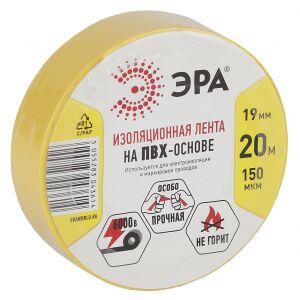ЭРА ПВХ-изолента 19мм*20м желтая (10/200/6400)