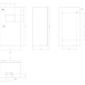 ЭРА SIMPLE  ЩМПг (окно)-01 IP54 (410x220x175) (70)