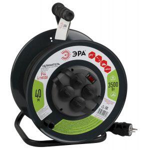 ЭРА Удлинитель силовой RMx-4es-3x1.5-40m-IP44(KG) на м. катушке c/з 4 гн 40м КГ 3х1.5 (1/18)