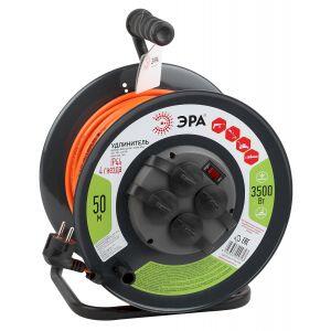 ЭРА Удлинитель силовой RMx-4es-3x1.5-50m-IP44 на м. катушке c/з 4 гн 50м ПВС 3х1.5 (1/33)