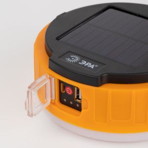 Фонарь кемпинговый светодиодный ЭРА KA-701 "Персей" аккумуляторный, на солнечной батарее + пульт